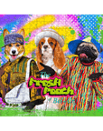 Rompecabezas personalizado de 3 mascotas 'The Fresh Pooch'