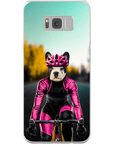 Funda para móvil personalizada 'La ciclista femenina'