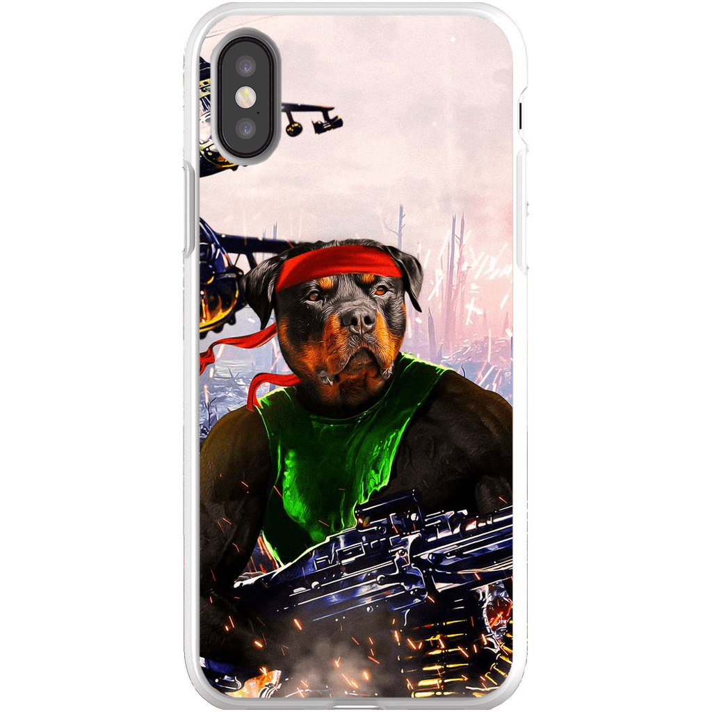 Funda para teléfono personalizada &#39;Rambo Doggo&#39;