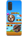 Funda de teléfono para mascotas personalizada con videojuego retro