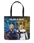 Bolsa de asas personalizada para 2 mascotas 'Finland Doggos'