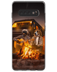 Funda personalizada para teléfono con 2 mascotas 'The Campers'