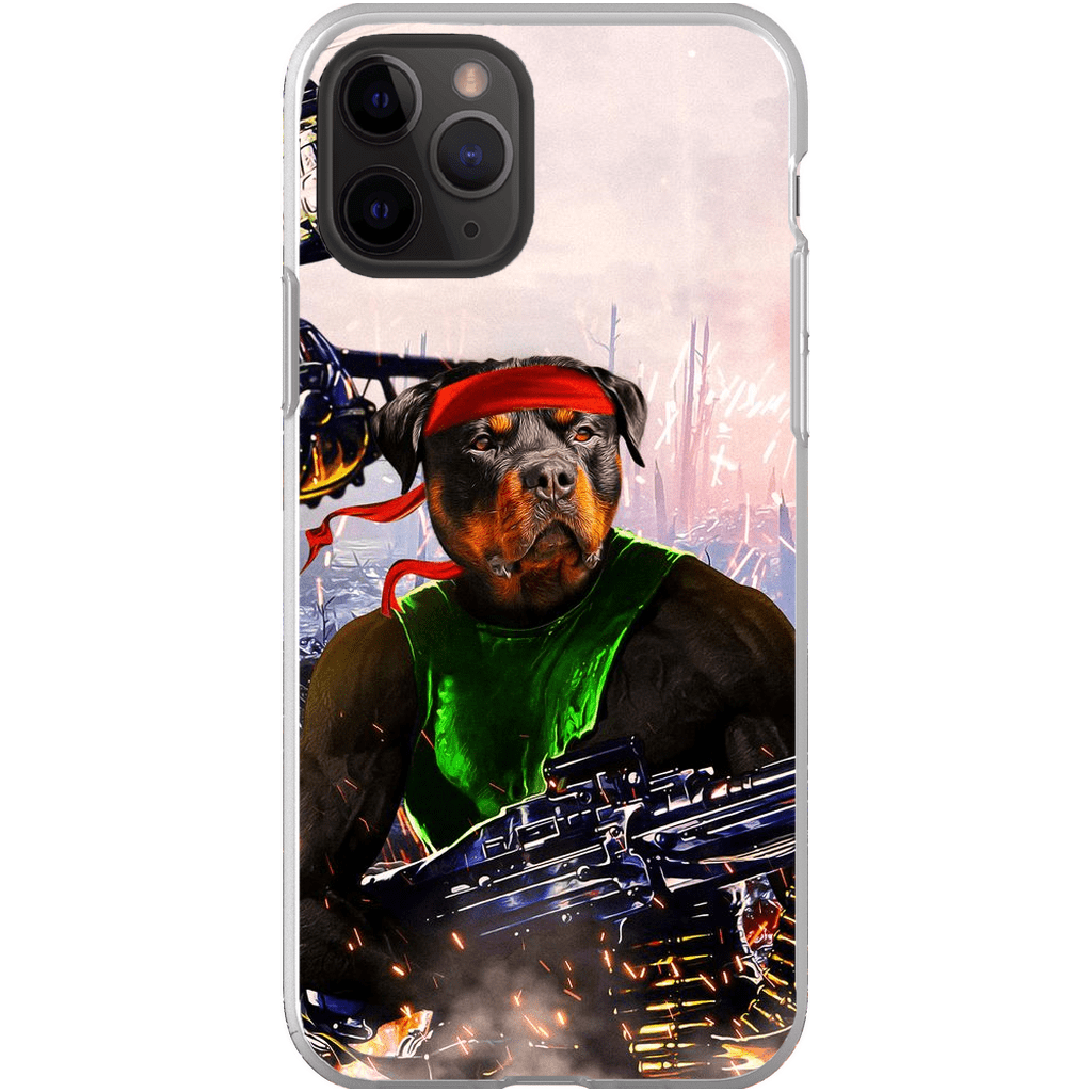 Funda para teléfono personalizada &#39;Rambo Doggo&#39;