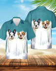 Camisa hawaiana personalizada (El(los) ángel(s): 1 - 4 mascotas)