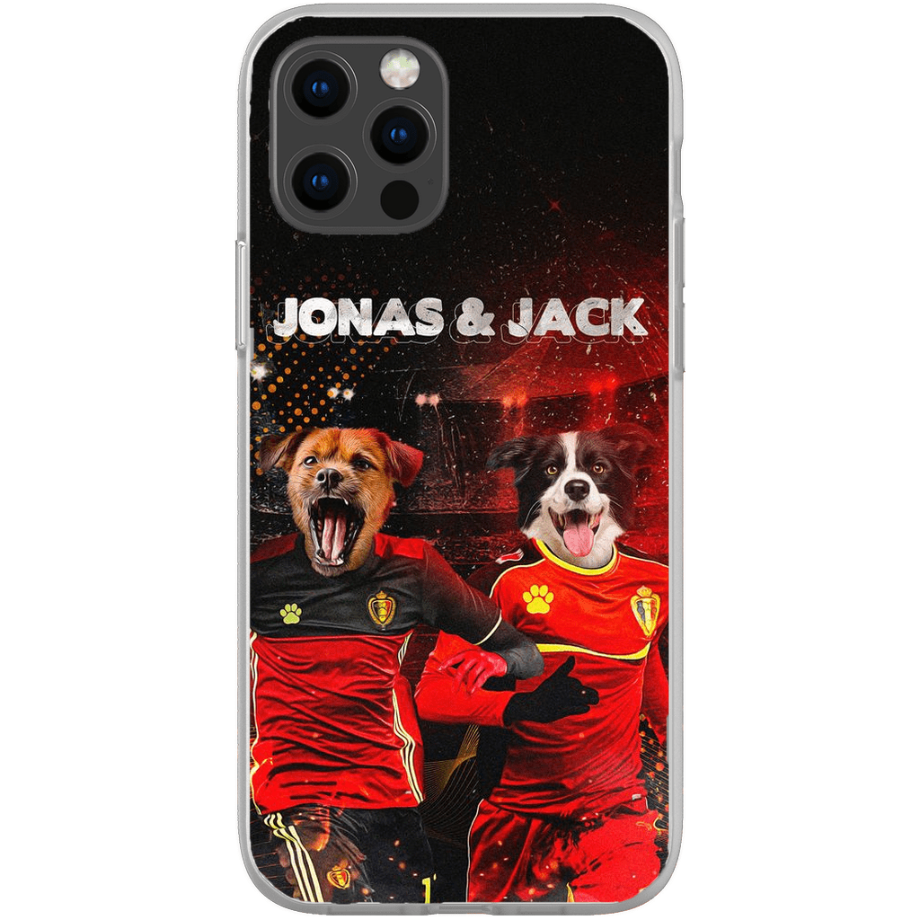 Funda personalizada para teléfono con 2 mascotas &#39;Belgium Doggos&#39;