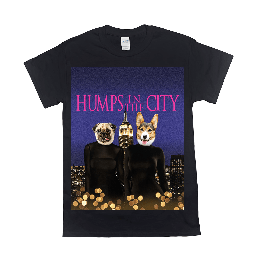 Camiseta personalizada para 2 mascotas &#39;Humps in the City&#39;