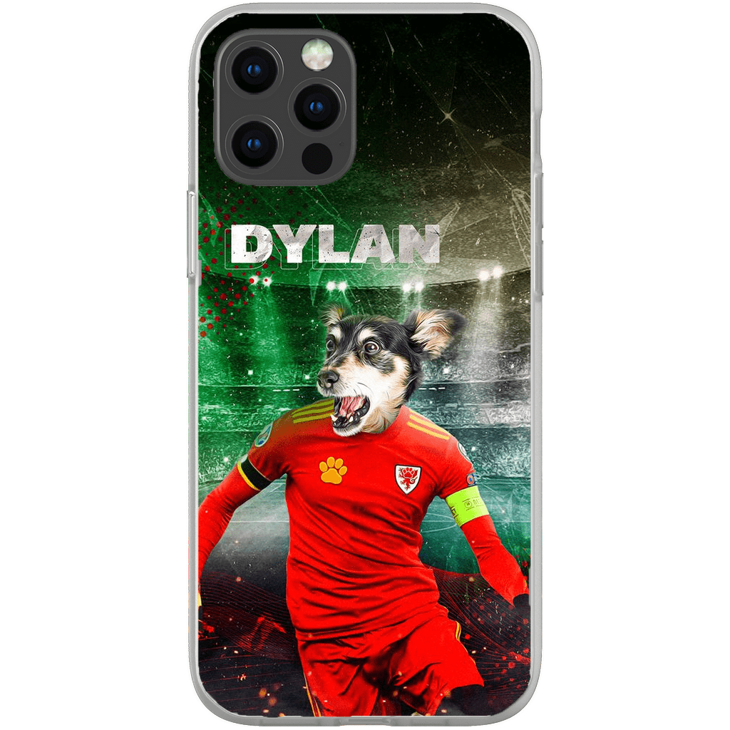 Funda para teléfono personalizada &#39;Wales Doggos Soccer&#39;