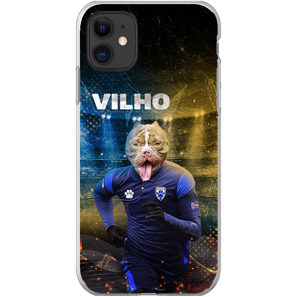 Funda para móvil personalizada &#39;Finland Doggos Soccer&#39;