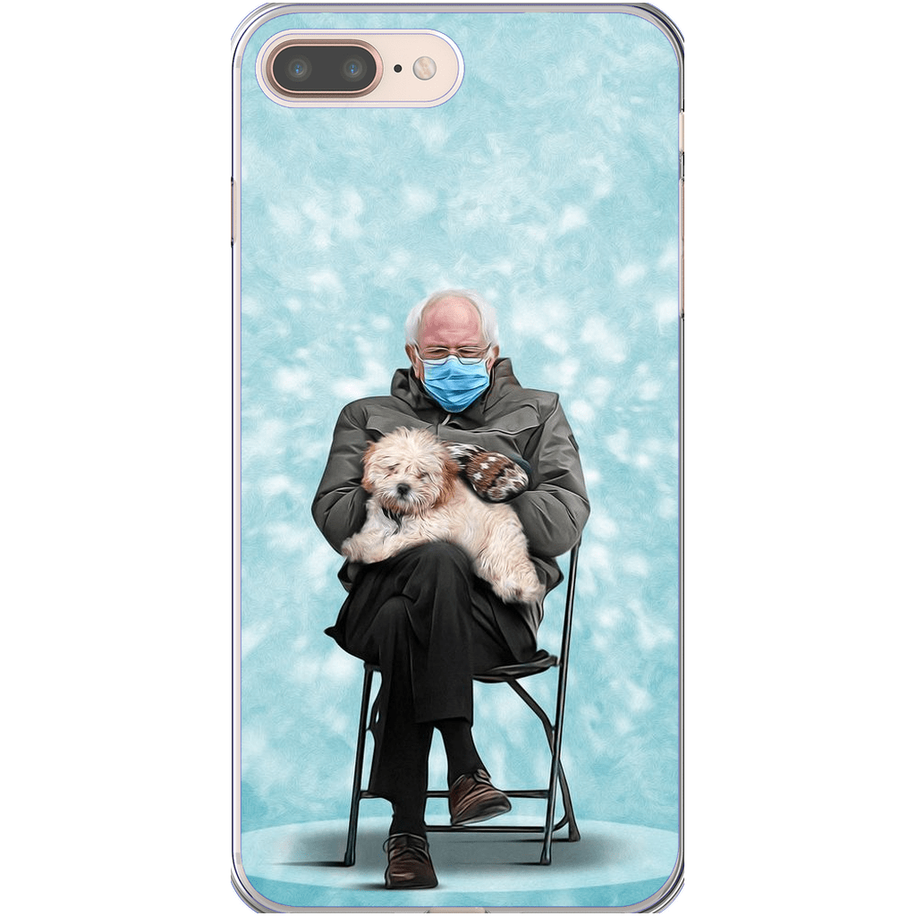 Funda para móvil personalizada &#39;Bernard y su mascota&#39;