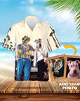 Camisa hawaiana personalizada (2Paw y Notorious DOG: 2 mascotas)