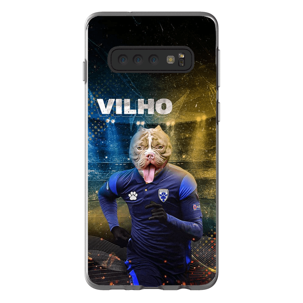 Funda para móvil personalizada &#39;Finland Doggos Soccer&#39;