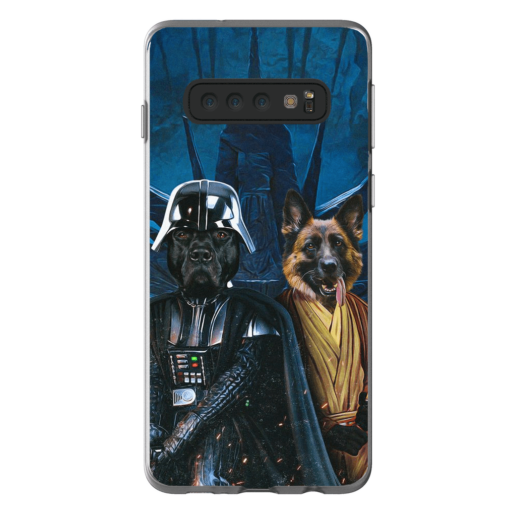 Funda personalizada para teléfono con 2 mascotas &#39;Darth Woofer &amp;amp; Jedi-Doggo&#39;