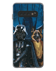 Funda personalizada para teléfono con 2 mascotas 'Darth Woofer &amp; Jedi-Doggo'