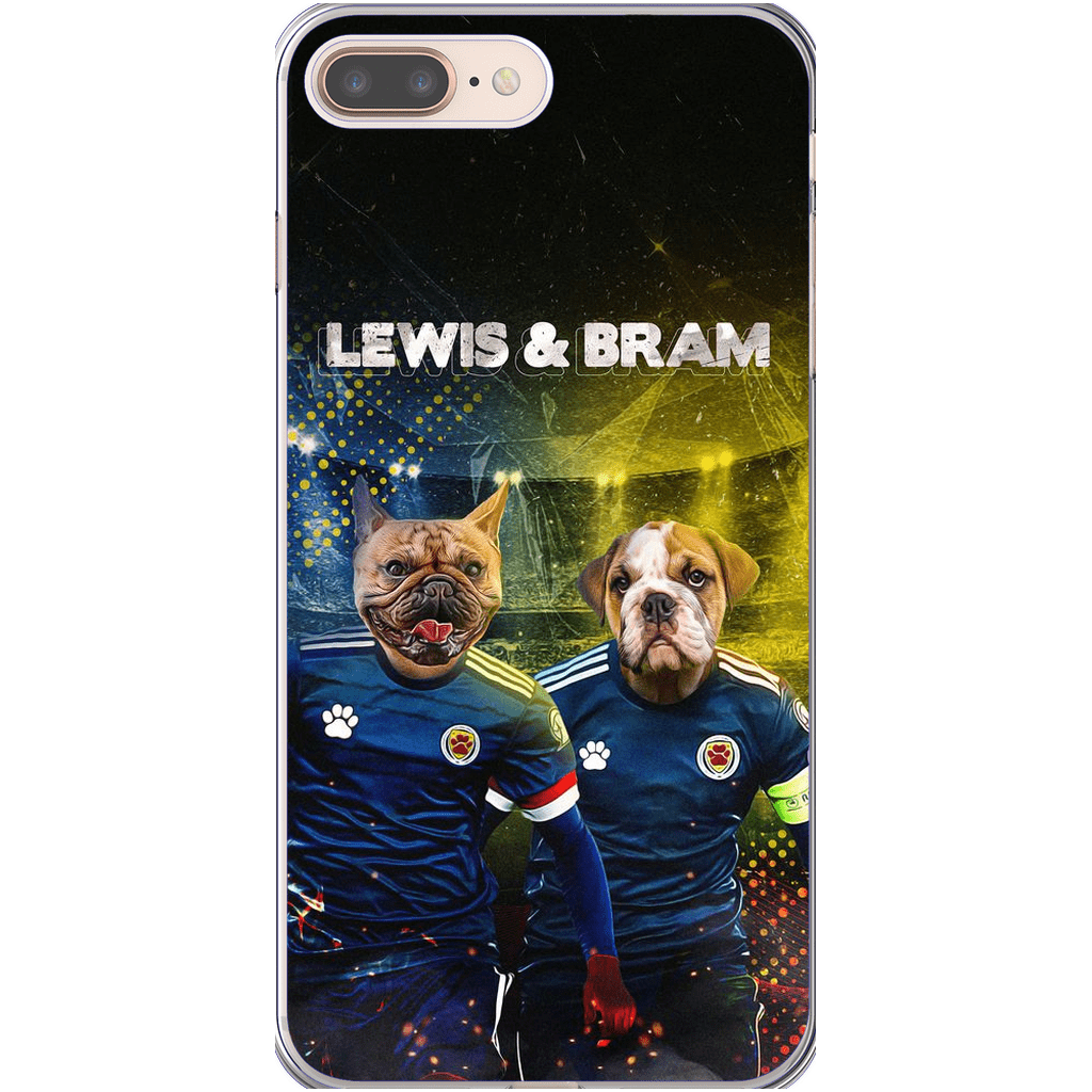 Funda personalizada para teléfono con 2 mascotas &#39;Scotland Doggos&#39;