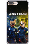 Funda personalizada para teléfono con 2 mascotas 'Scotland Doggos'