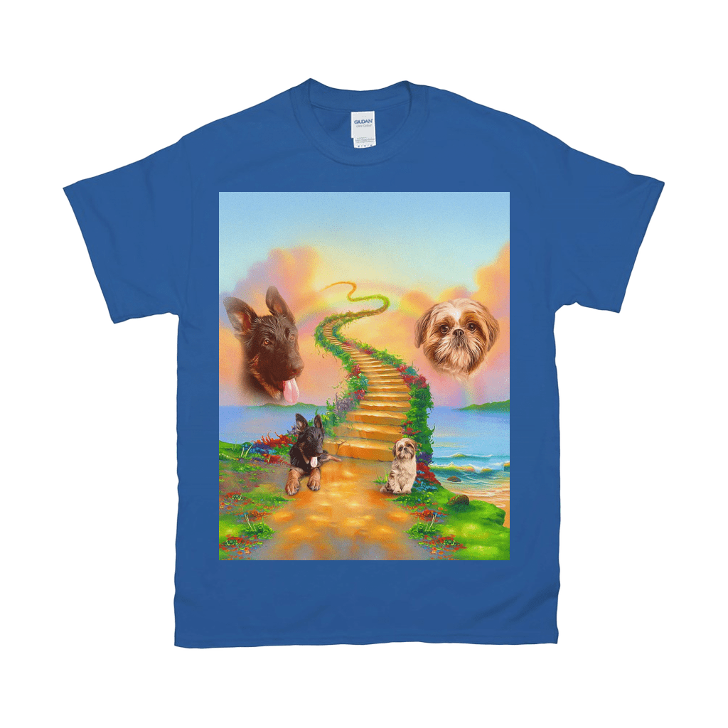 Camiseta personalizada para 2 mascotas &#39;The Rainbow Bridge 2 Pet&#39;