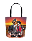 Bolsa de tela personalizada para 2 mascotas 'Boney and Clyde'