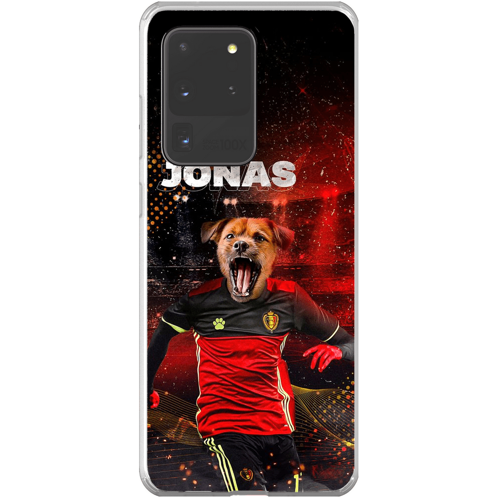 Funda para móvil personalizada &#39;Belgium Doggos Soccer&#39;