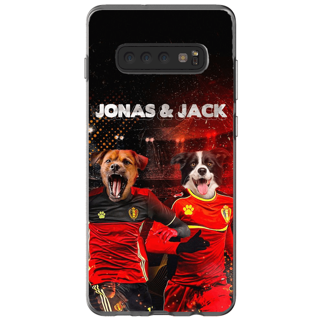 Funda personalizada para teléfono con 2 mascotas &#39;Belgium Doggos&#39;