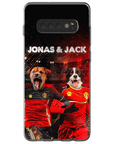 Funda personalizada para teléfono con 2 mascotas 'Belgium Doggos'