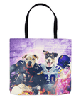 Bolsa de mano personalizada para 2 mascotas 'Minnesota Doggos'