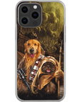 Funda personalizada para teléfono con 2 mascotas 'Chewdogga &amp; Dogg-E-Wok'