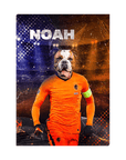 Lienzo personalizado para mascotas 'Holland Doggos Soccer'