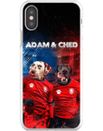 Funda personalizada para teléfono con 2 mascotas 'Czech Doggos'