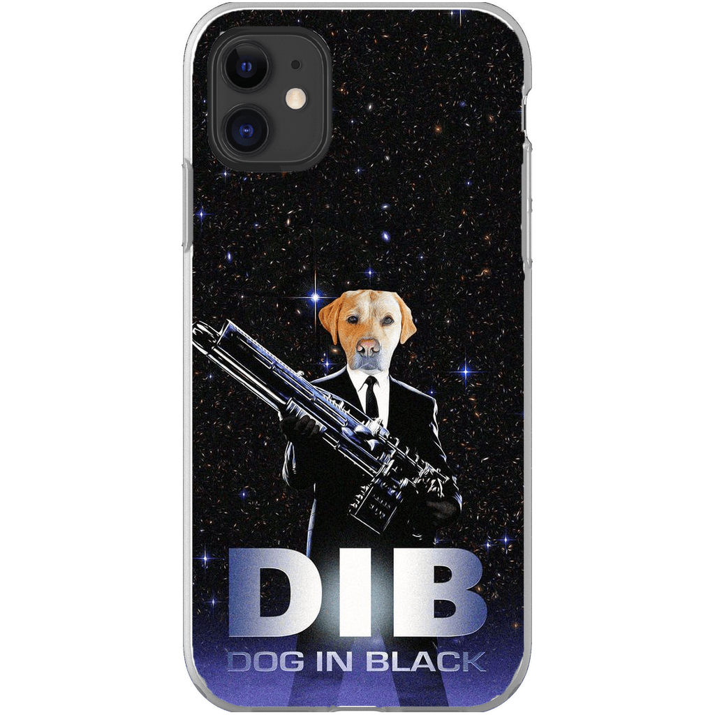 Funda para móvil personalizada &#39;Perro de negro&#39;