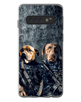 Funda personalizada para teléfono con 2 mascotas 'The Navy Veterans'