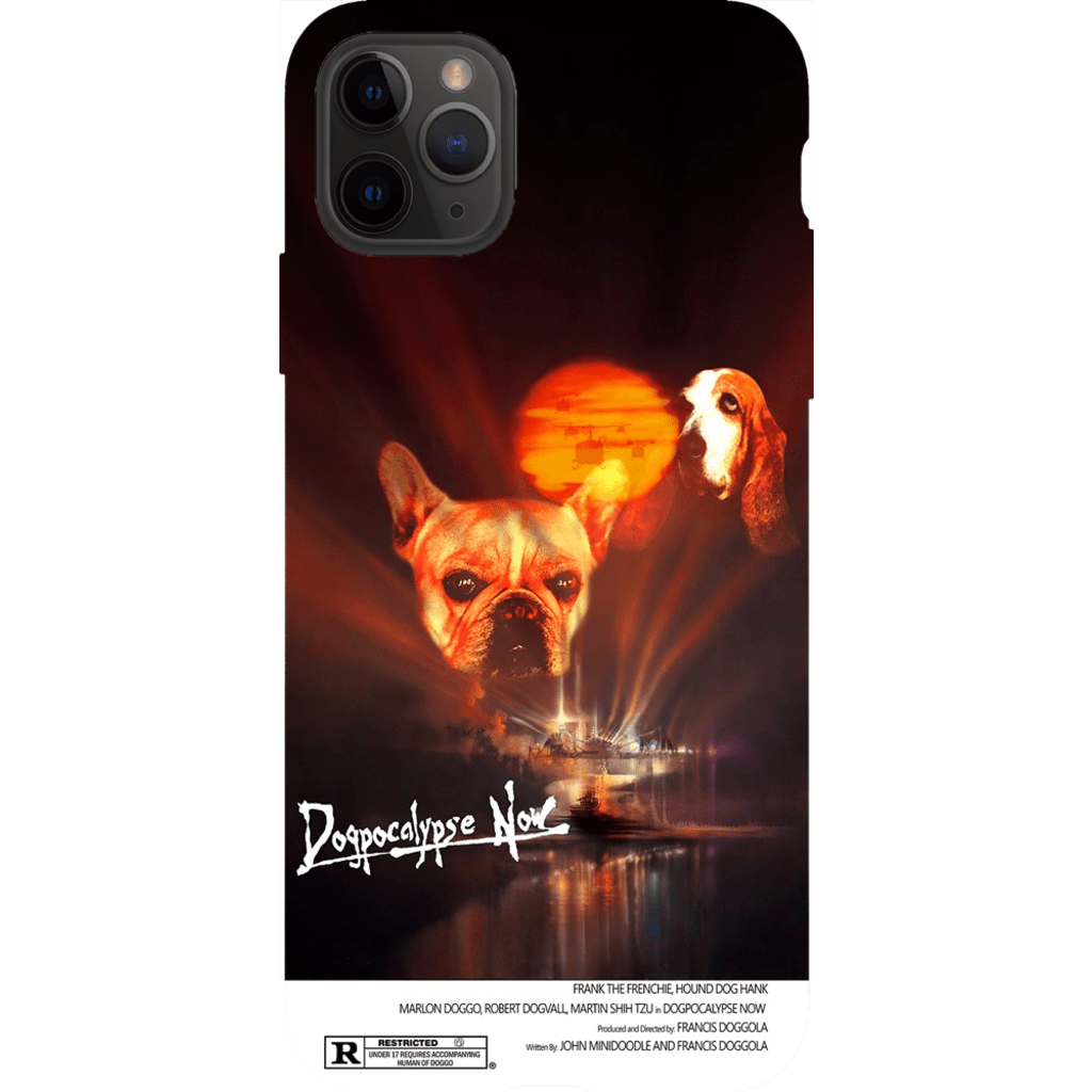 Funda personalizada para teléfono con 2 perros &#39;Dogpocalypse Now&#39;