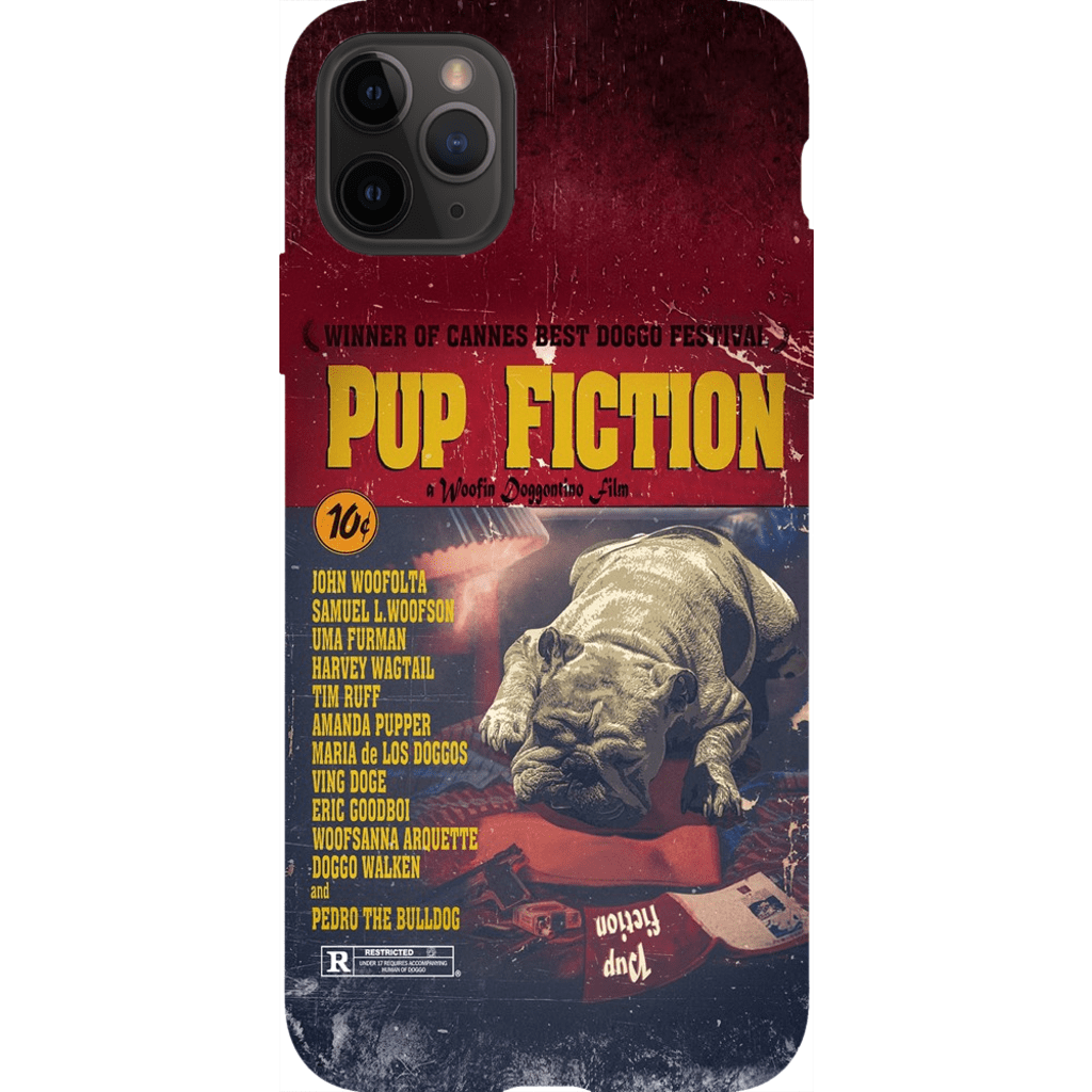 Funda para teléfono personalizada &#39;Pup Fiction&#39;