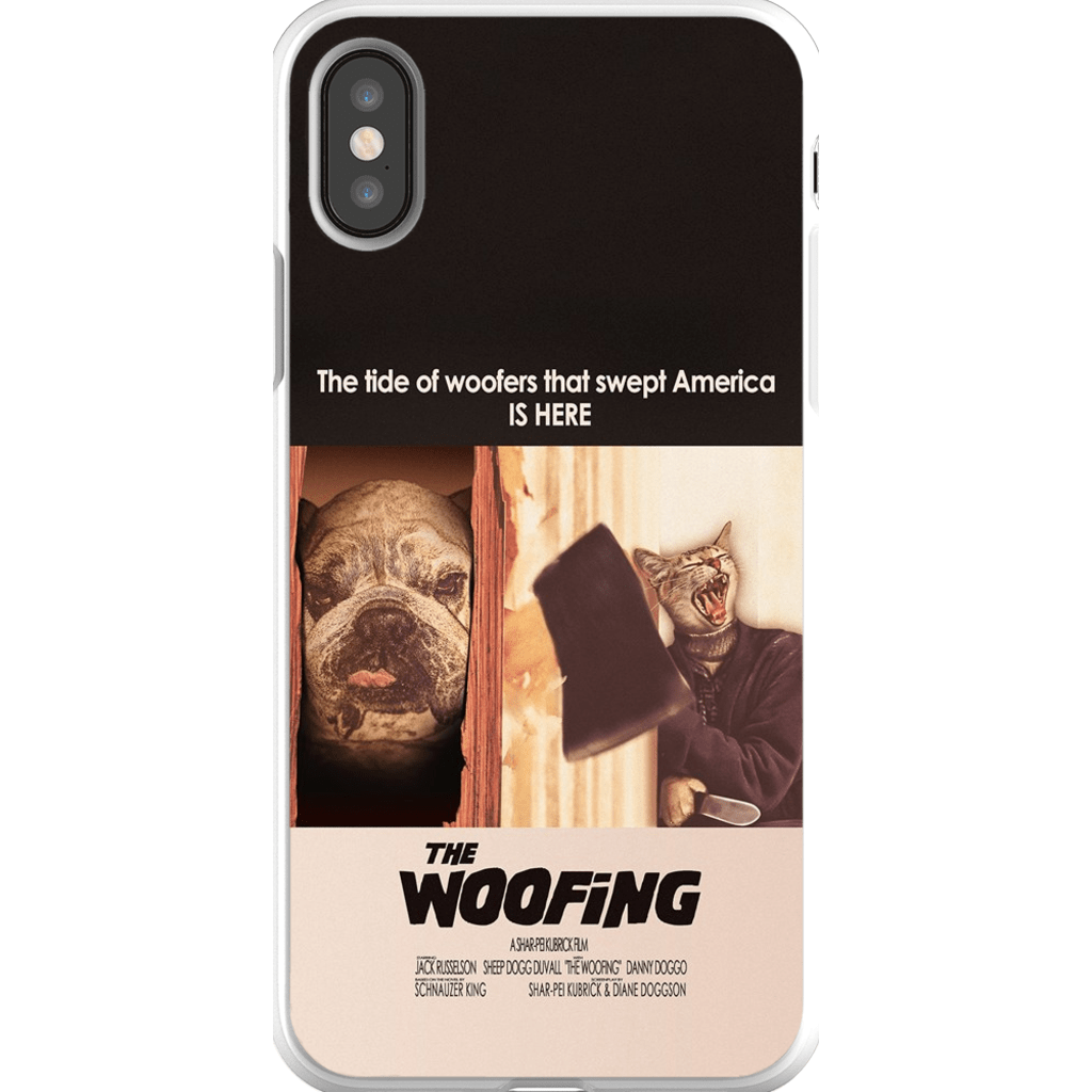 Funda personalizada para teléfono con 2 mascotas &#39;The Woofing&#39;