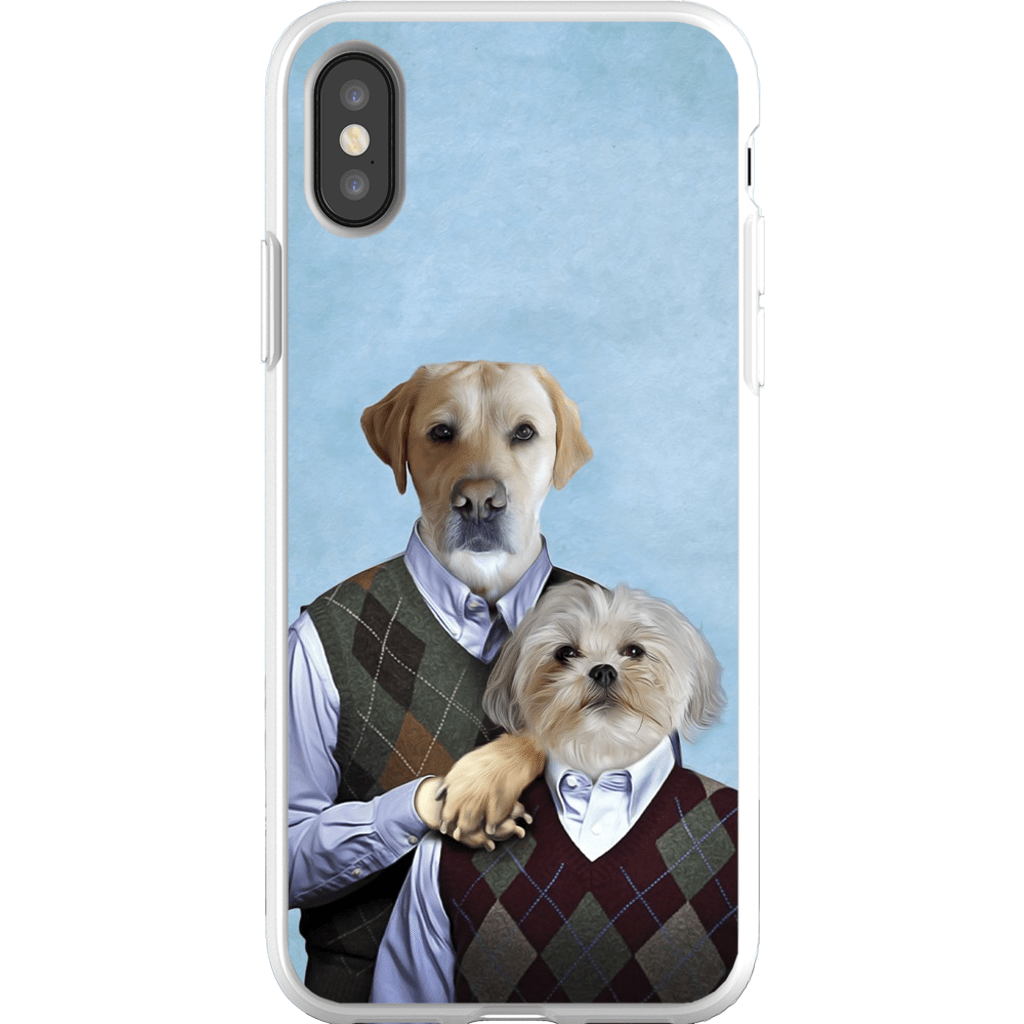 &#39;Step-Doggos&#39; Funda personalizada para teléfono con 2 perros