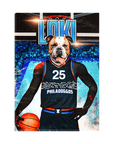 Lienzo personalizado para mascotas 'Philadoggos 76ers'