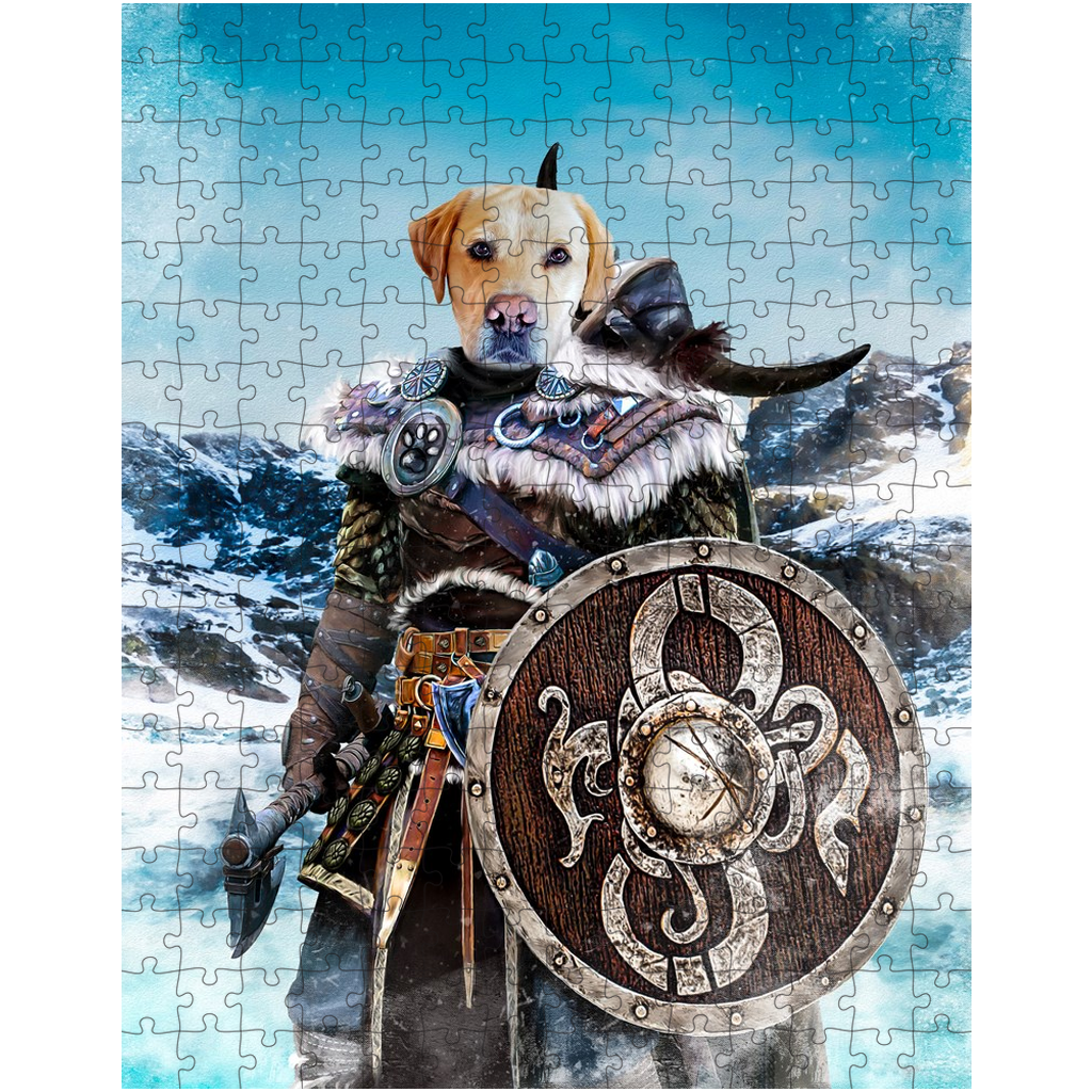 Puzzle personalizado para mascotas &#39;El guerrero vikingo&#39;