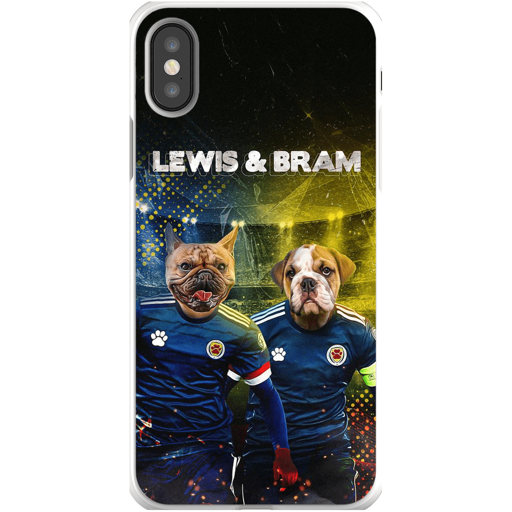 Funda personalizada para teléfono con 2 mascotas &#39;Scotland Doggos&#39;