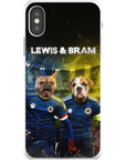 Funda personalizada para teléfono con 2 mascotas 'Scotland Doggos'