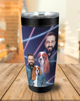Vaso personalizado '1980s Lazer Portrait Pet(Female)/Human(Male)'