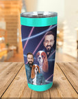 Vaso personalizado '1980s Lazer Portrait Pet(Female)/Human(Male)'