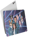 Naipes personalizados para mascotas Lazer Portrait 2 Pet &amp; Humans de los años 80