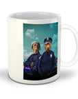 Taza Personalizada 2 Mascotas 'Los Oficiales de Policía'