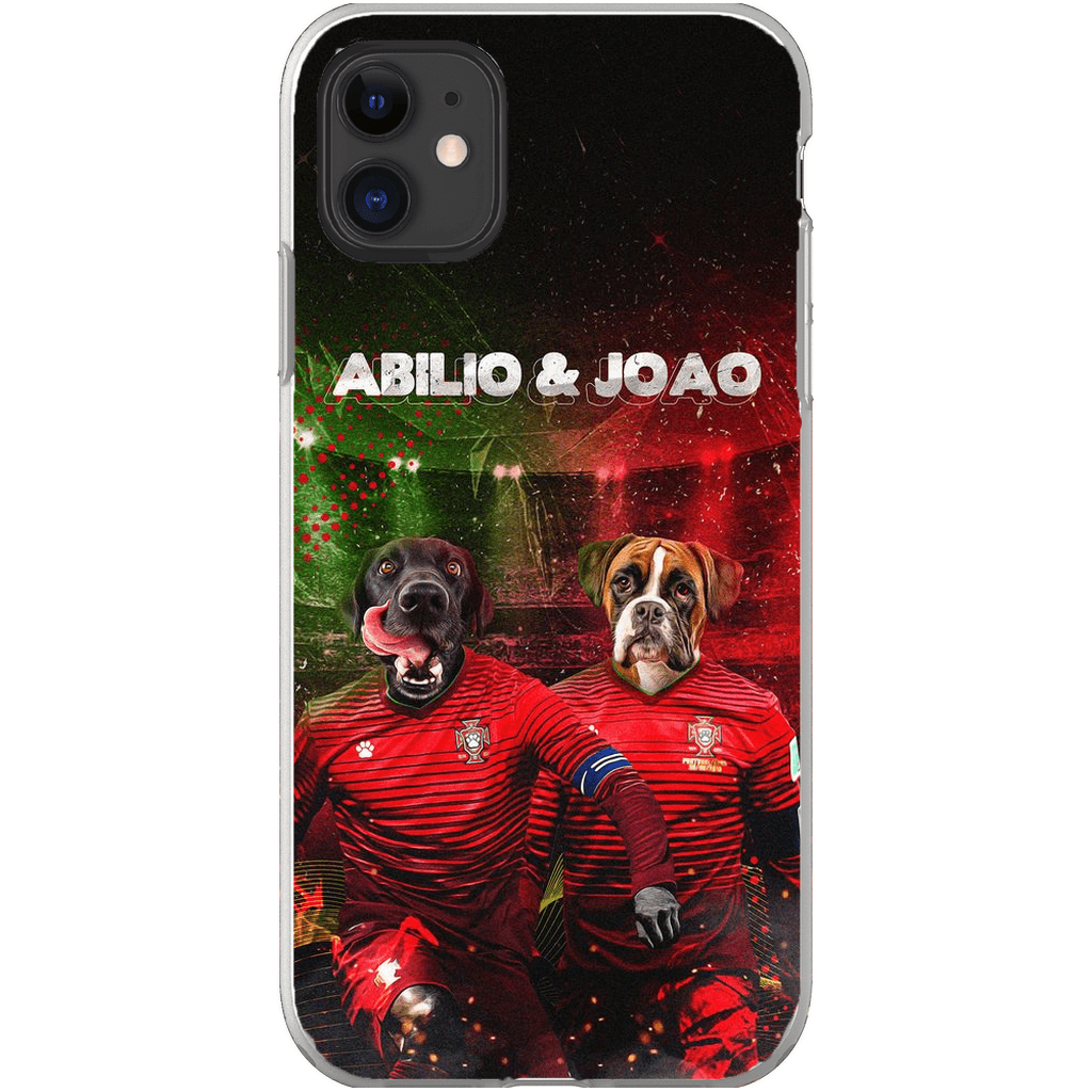 &#39;Portugal Doggos&#39; Funda personalizada para teléfono con 2 mascotas