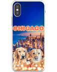 Funda personalizada para teléfono con 2 mascotas 'Doggos Of Chicago'