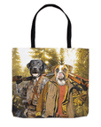 Bolsa Tote Personalizada para 2 Mascotas 'The Hunters'