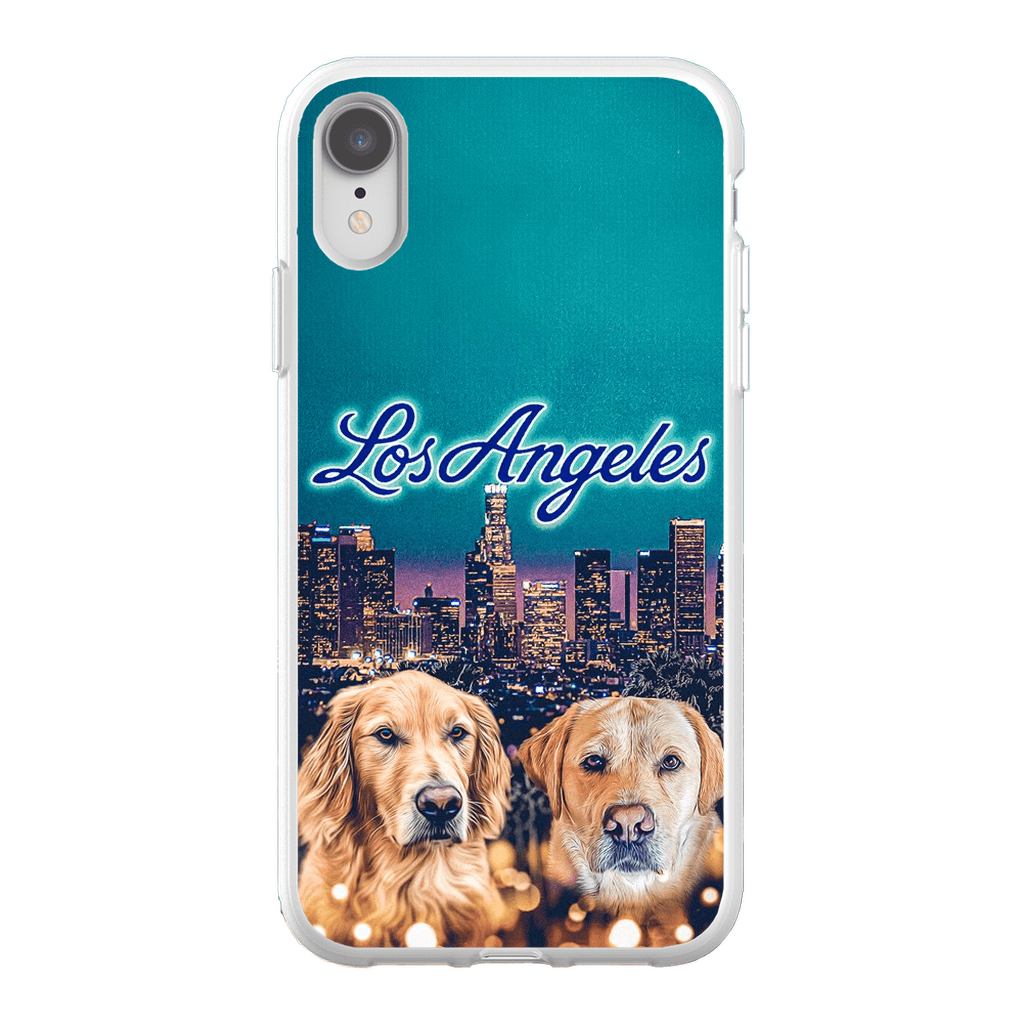 Funda personalizada para teléfono con 2 mascotas &#39;Doggos of Los Angeles&#39;