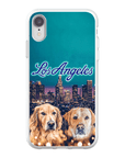 Funda personalizada para teléfono con 2 mascotas 'Doggos of Los Angeles'