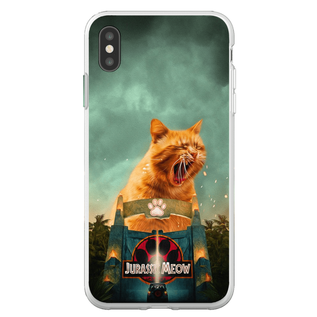 Funda para móvil personalizada &#39;Jurassic Meow&#39;