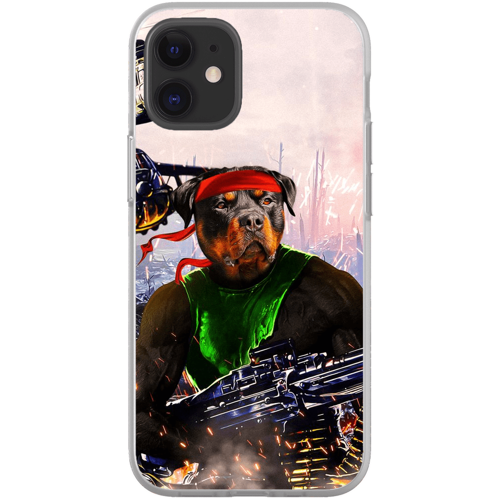 Funda para teléfono personalizada &#39;Rambo Doggo&#39;