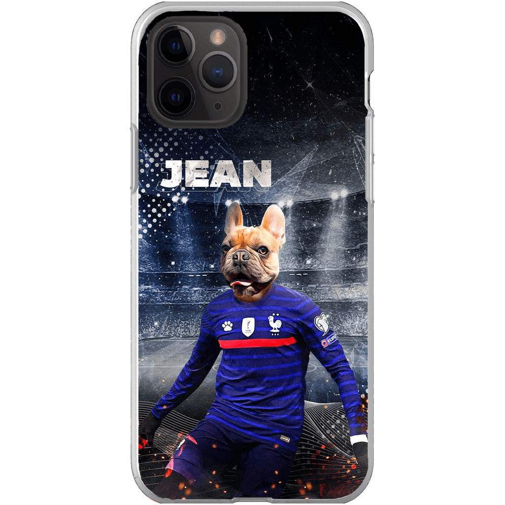 Funda para teléfono personalizada &#39;France Doggos Soccer&#39;